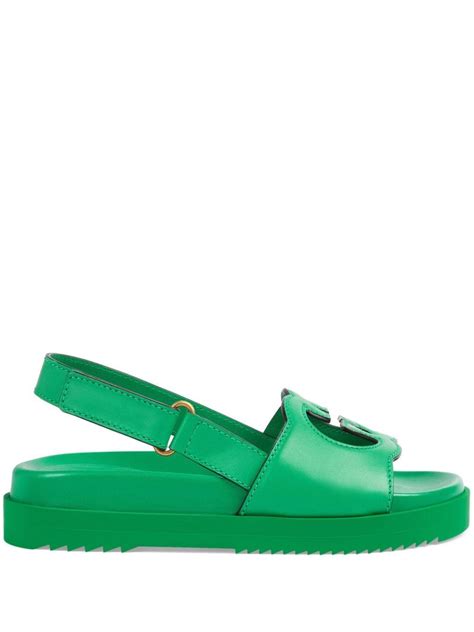 gucci ring with interlocking g green|gucci interlocking g ring sandals.